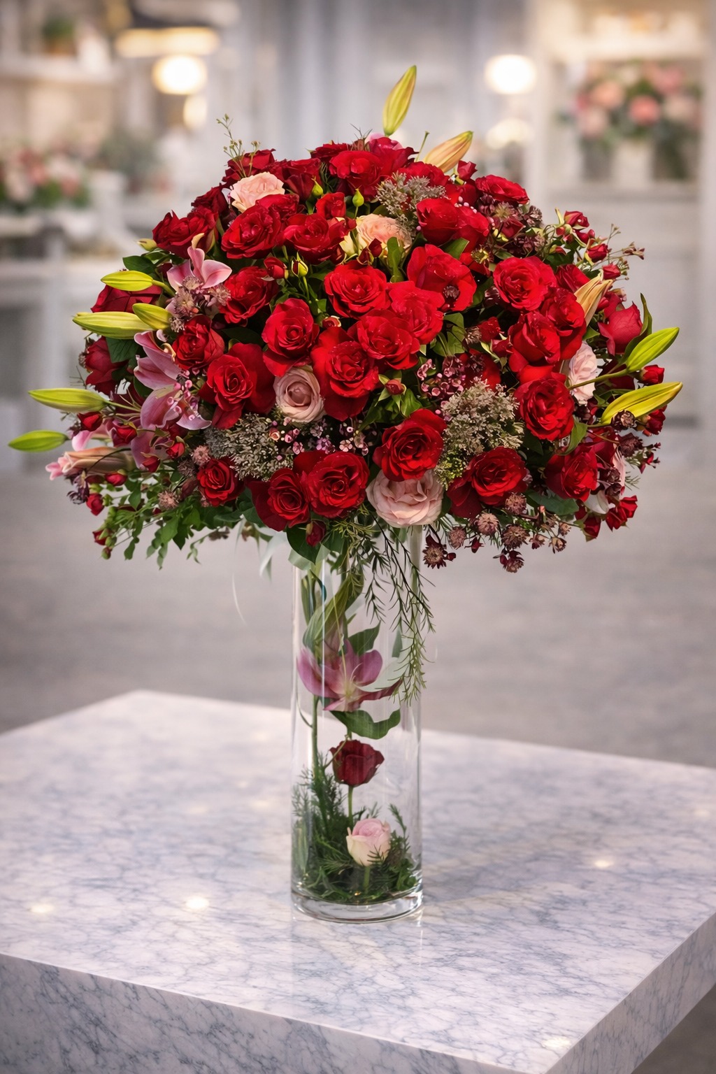 Charming (Red) Flowers | Mix of Red Color | Anniversary | Birthday | Congratulation | Special Occasions | Get Well Soon | Valentine's Day