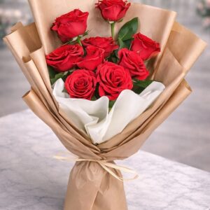Romance (Brown) Flower Bouquet | 13-27 Roses | Romance | Valentine's Day