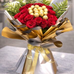Sweet Romance Flower Bouquet | 20-30 Red Roses | Anniversary | Birthday | Romance | Valentine's Day