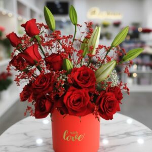 Bouquet of Love | 13–51 Roses & 2–5 Lilies | Anniversary | Valentine's Day | Romance | Gift of Joy