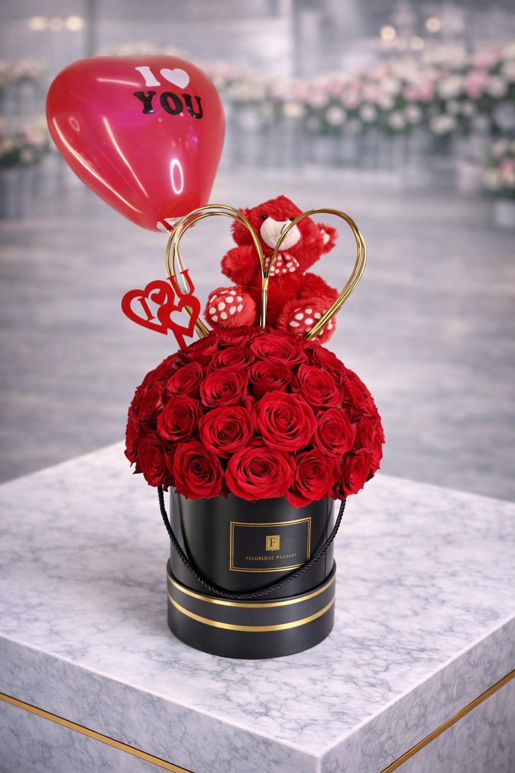 Emma with Heart | 19–45 Roses | Anniversary | Valentine's Day | Romance | Gift